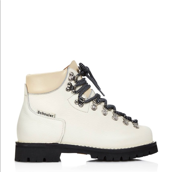 Proenza Schouler Lace-up Ankle Boots In 101 White. NBW too small for me! Size 6 - Picture 4 of 8